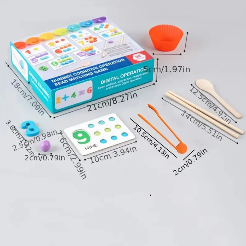 Montessori Wooden Mathematics Enlightenment Teaching Aids